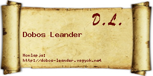 Dobos Leander névjegykártya